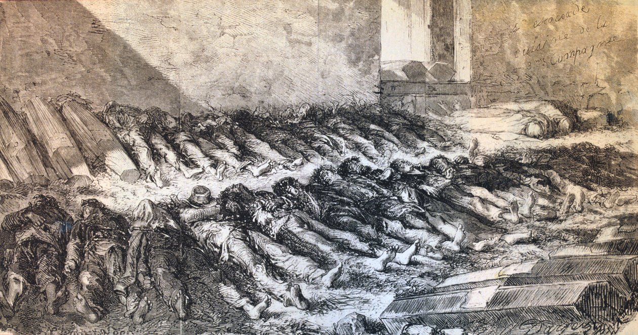 Slachtoffers van de Parijse Commune, 1871 door Unbekannt