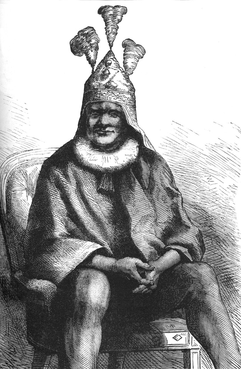 Cetewayo, koning van de Zoeloes, ca. 1880 door Unbekannt