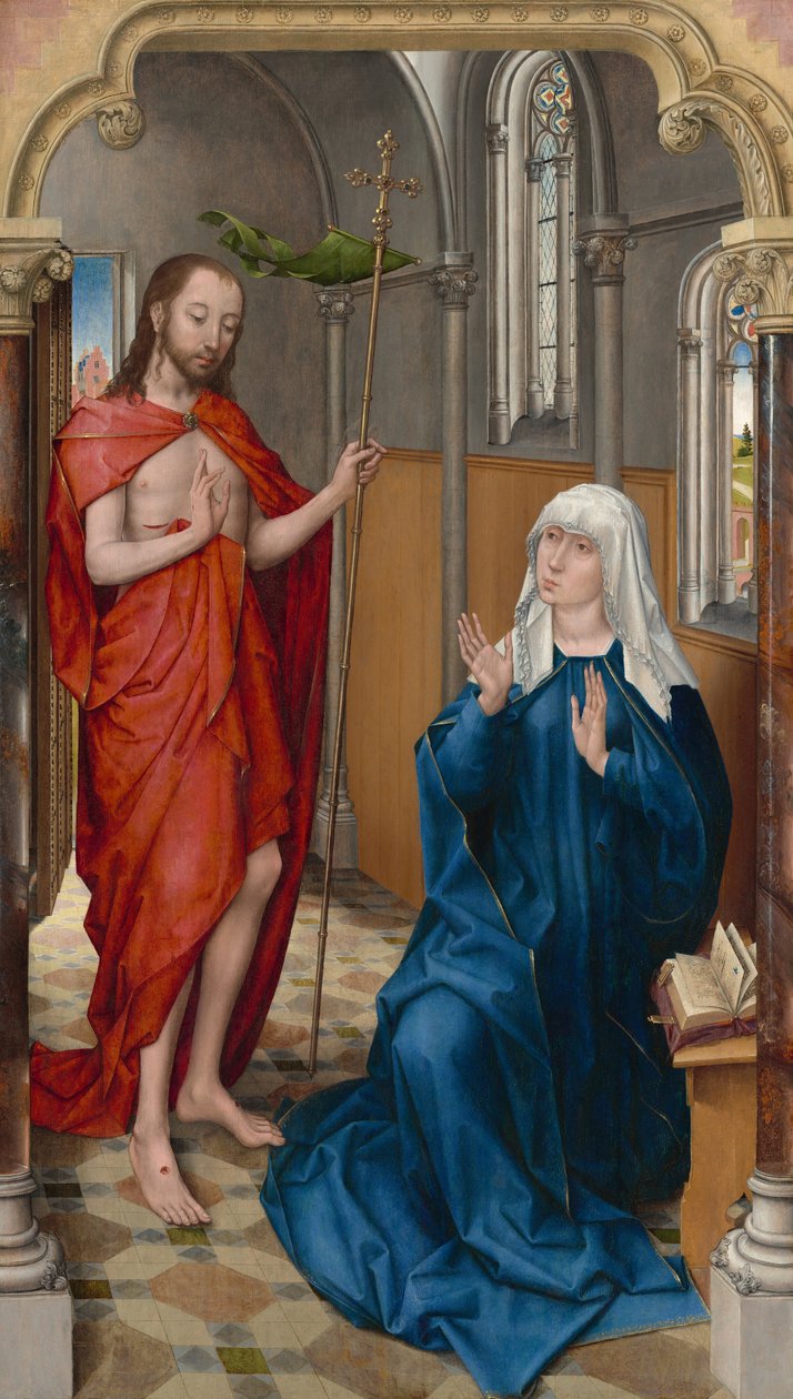 Christus verschijnt aan de Maagd, ca. 1475 door Unbekannt
