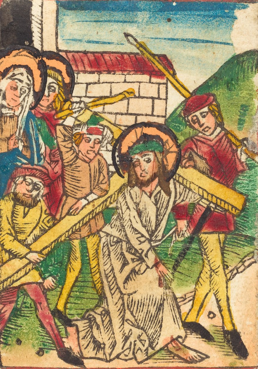 Christus draagt het kruis, ca. 1470-1480 door Unbekannt