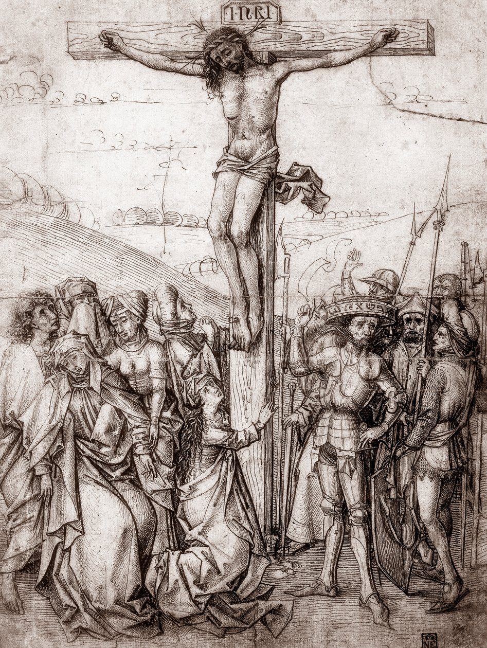 Christus aan het Kruis, ca. 1480 door Unbekannt