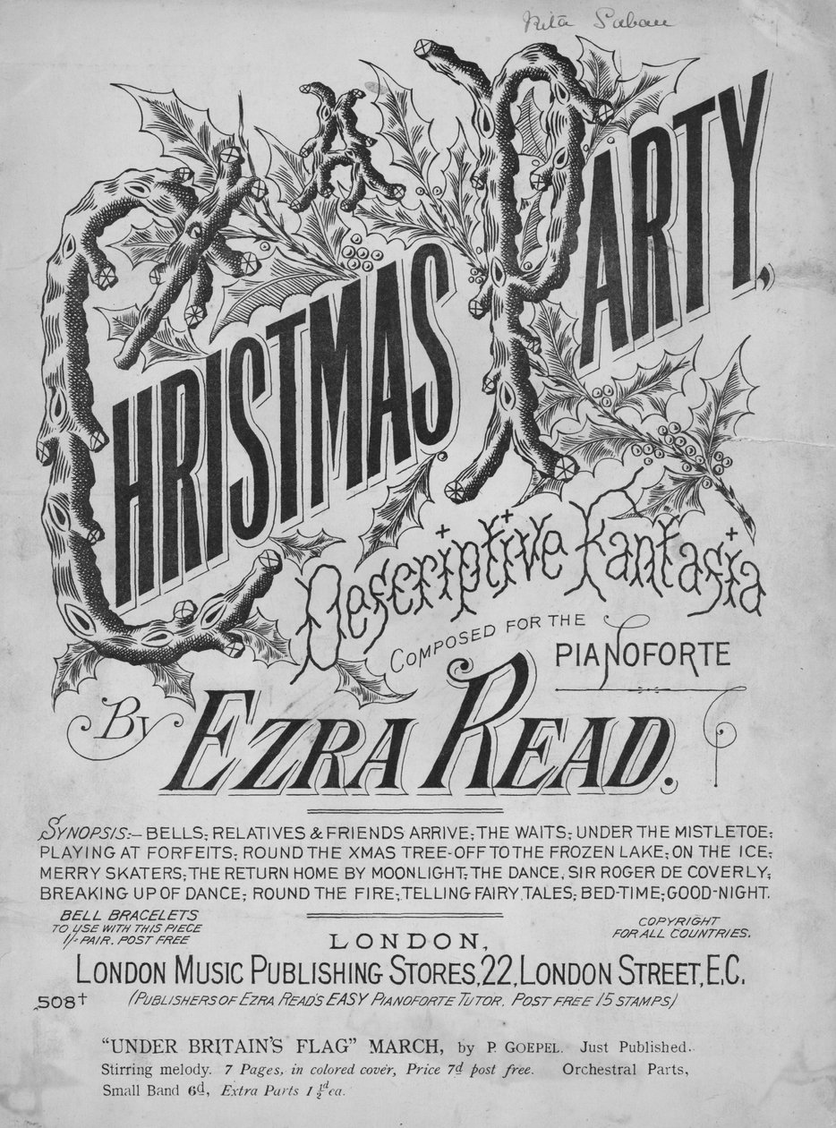 Kerstfeest, c1909 door Unbekannt
