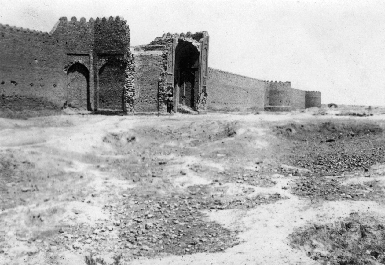 Stadspoort, Samarra, Mesopotamië, 1918 door Unbekannt