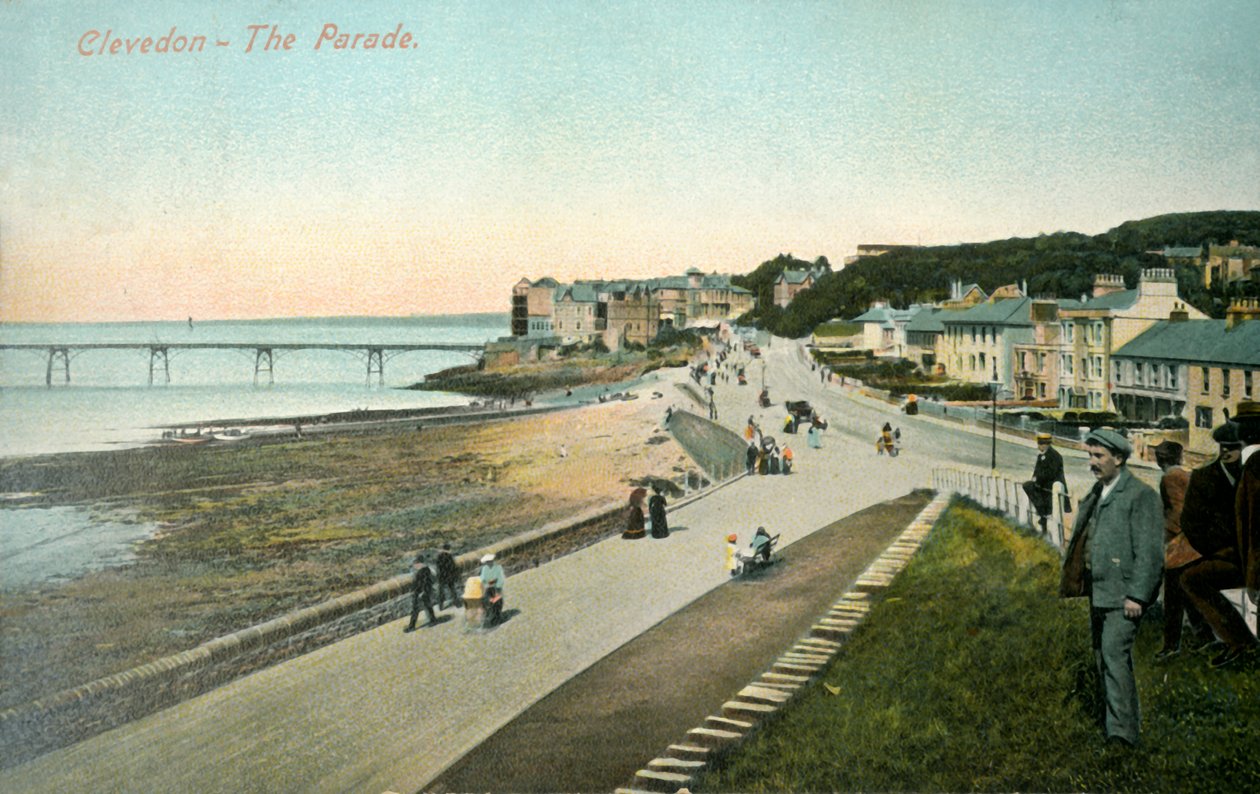 Clevedon - De Parade, 1907 door Unbekannt