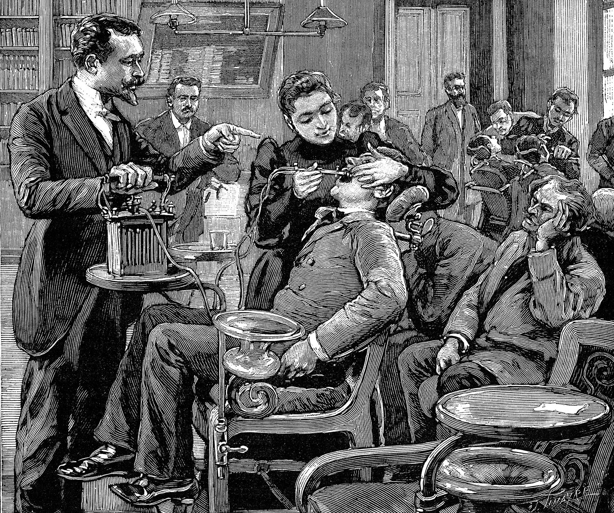 Kliniek aan de tandheelkundige school, Parijs, 1892 door Unbekannt