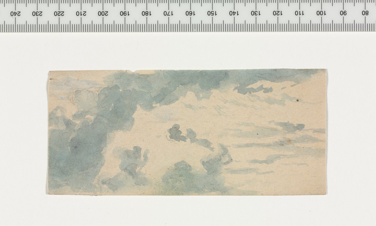 Wolkstudie, 1800s door Unbekannt
