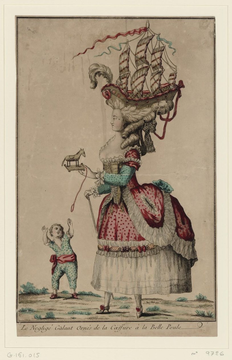 Coiffure à la Belle-Poule, 1778 door Unbekannt