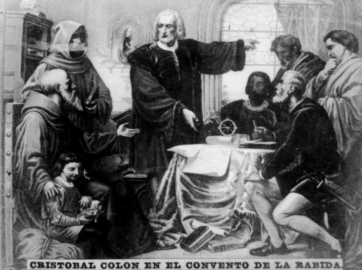 Columbus in Rabida, 15e eeuw, jaren 1920 door Unbekannt