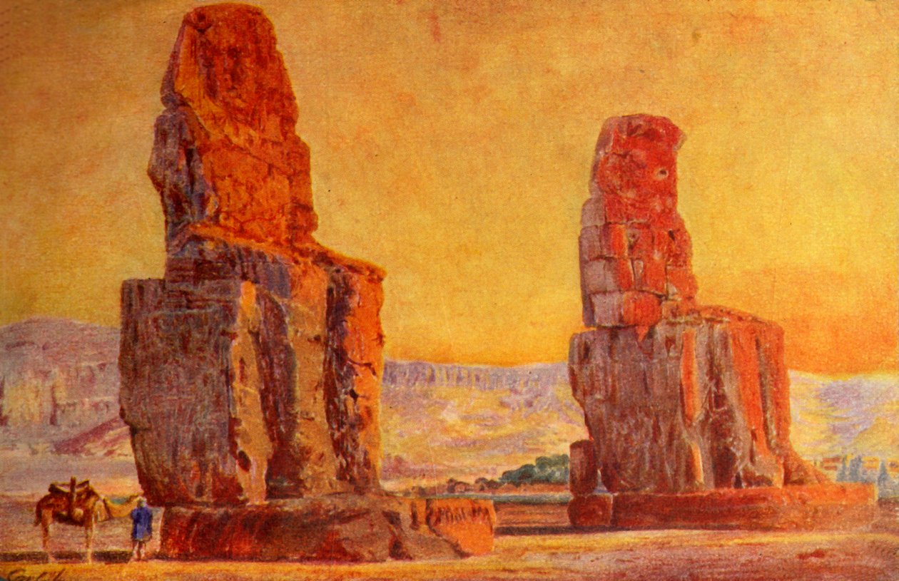 Kolossen van Thebe, c1918-c1939 door Unbekannt