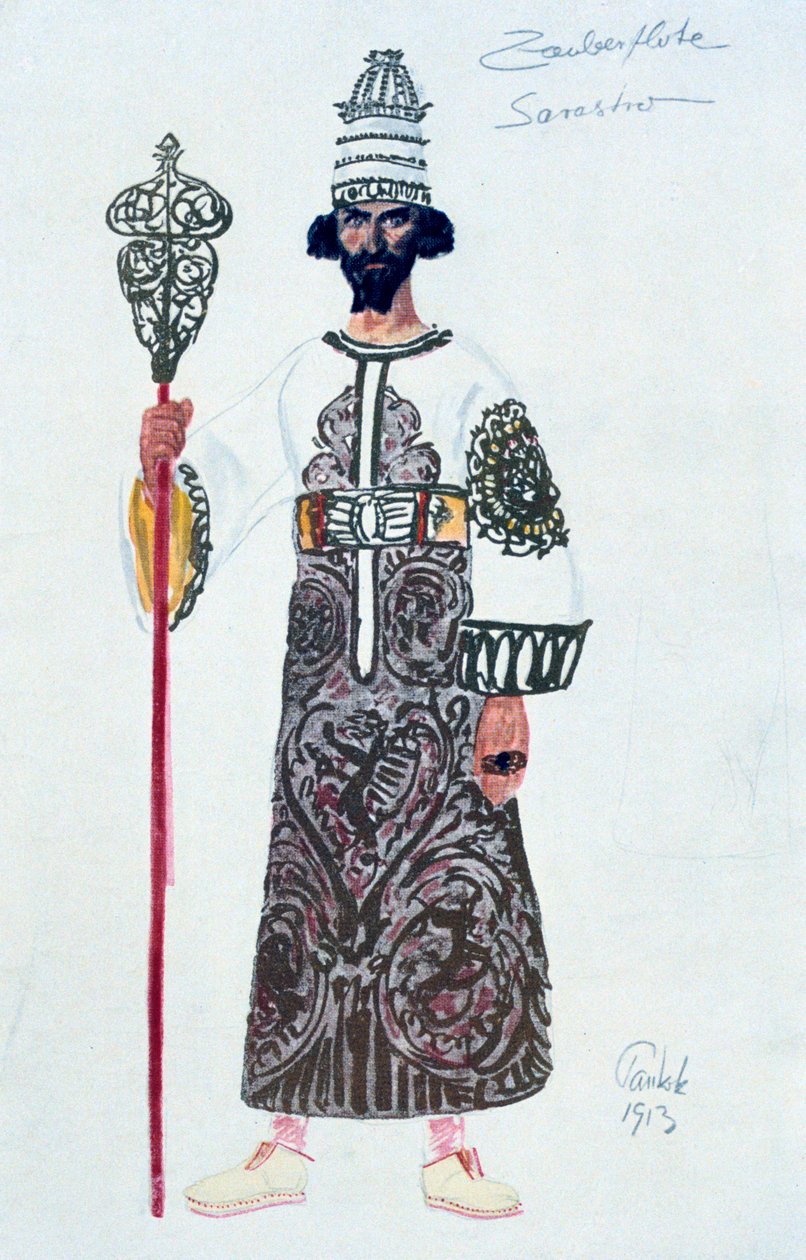 Kostuumontwerp voor Sarastro, 1913 door Unbekannt