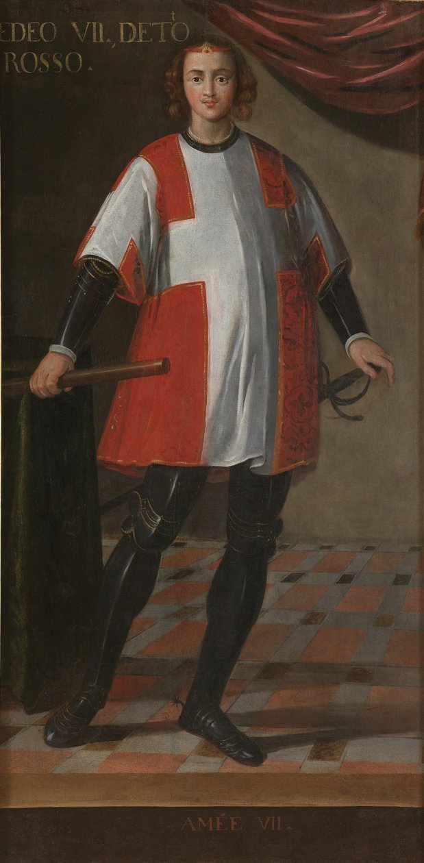 Graaf Amadeus VII van Savoye 1360-1391 door Unbekannt