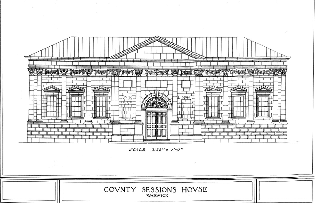 County Sessions House, Warwick, Warwickshire, 1924 door Unbekannt