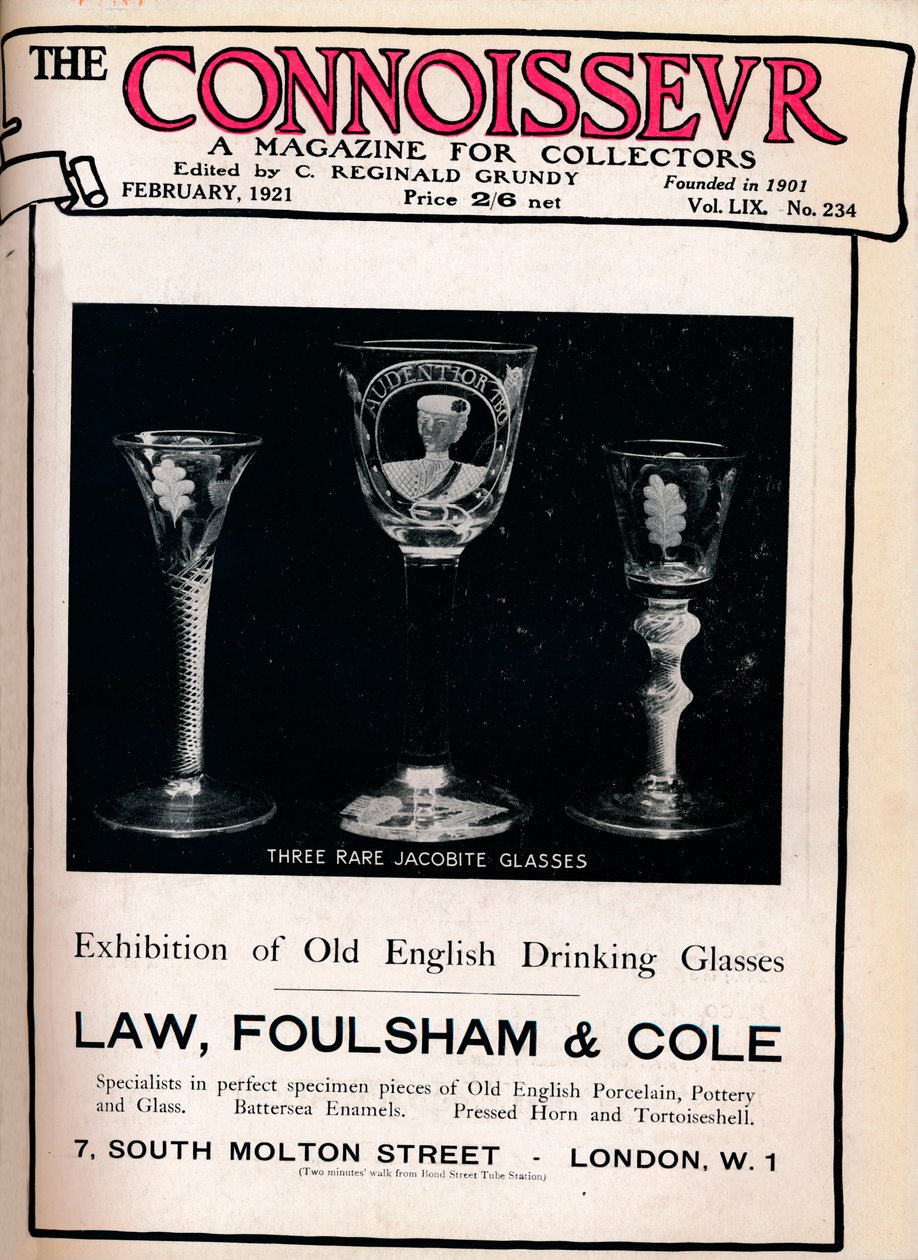 Omslag van The Connoisseur, februari 1921 door Unbekannt
