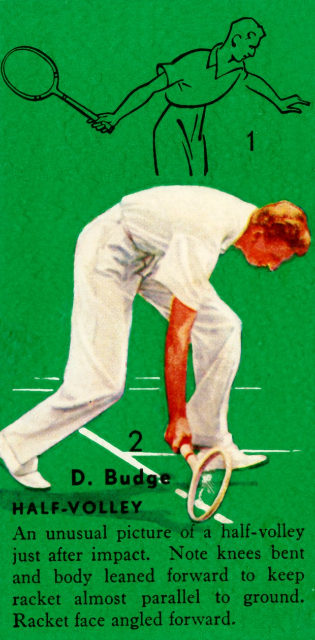 D. Budge - Half-Volley, ca. 1935 door Unbekannt