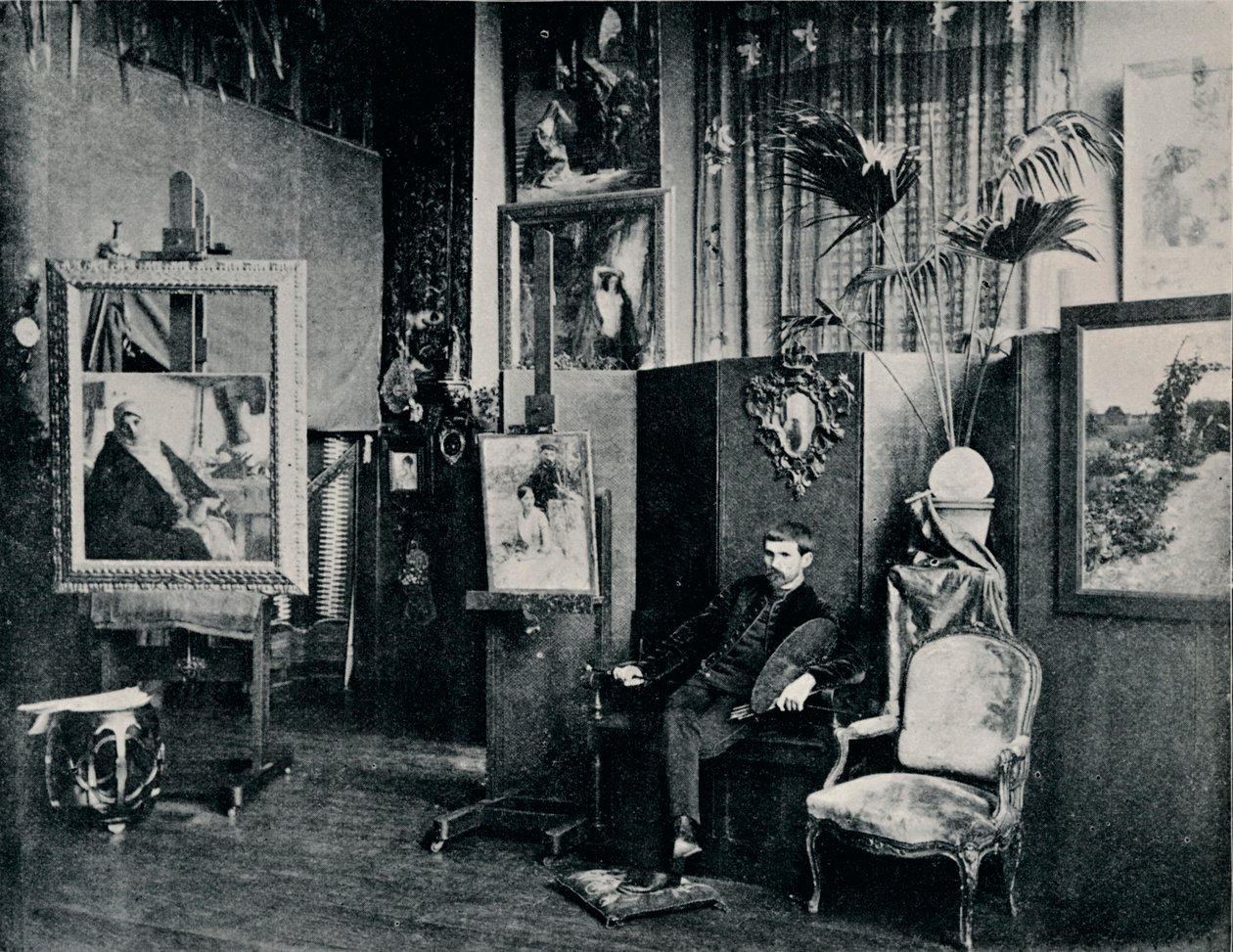 Dagnan in zijn studio, c1897 door Unbekannt