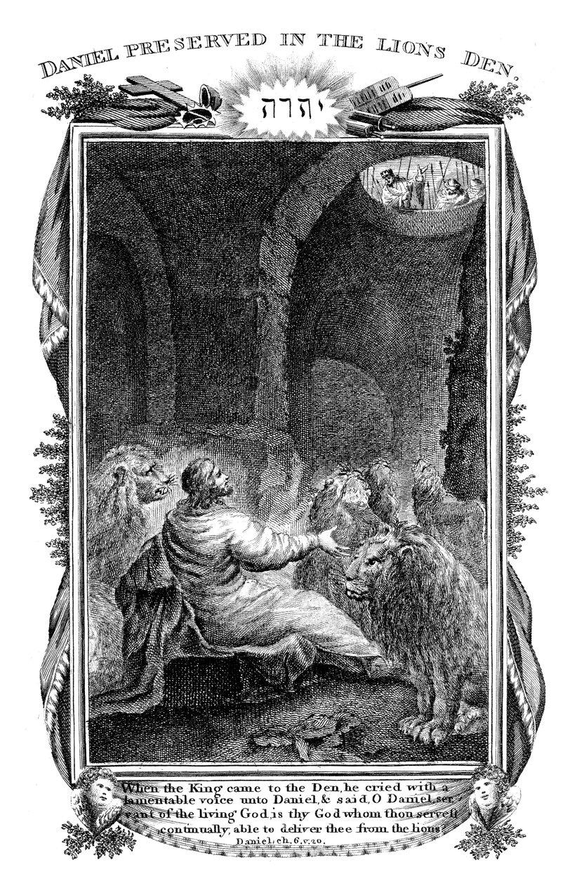 Daniël in de leeuwenkuil, 1804 door Unbekannt
