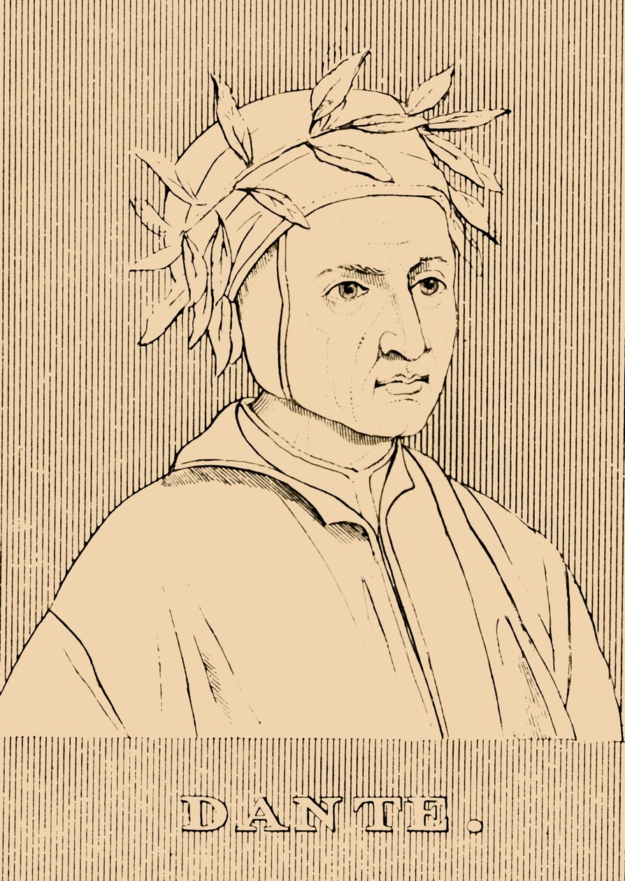 Dante, ca. 1265-1321, 1830 door Unbekannt