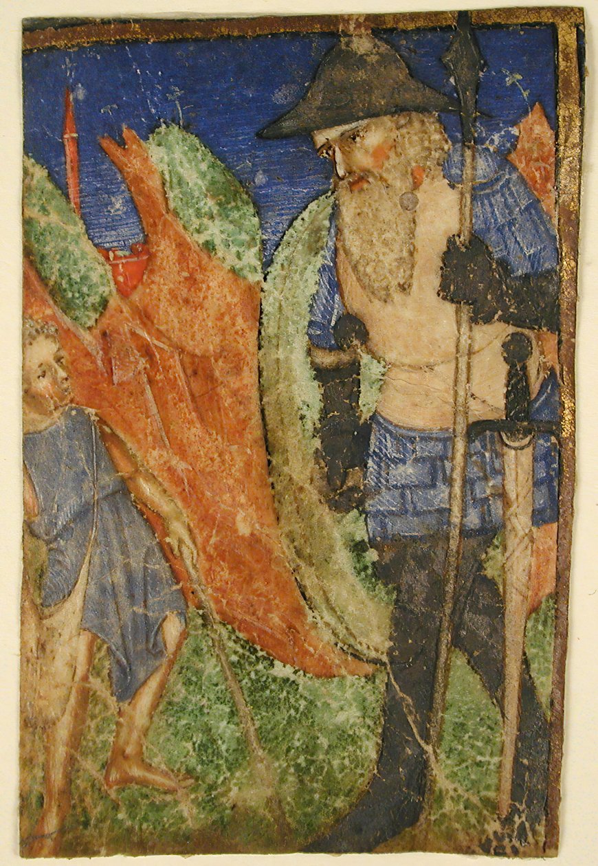 David en Goliath, Frans, ca. 1400 door Unbekannt