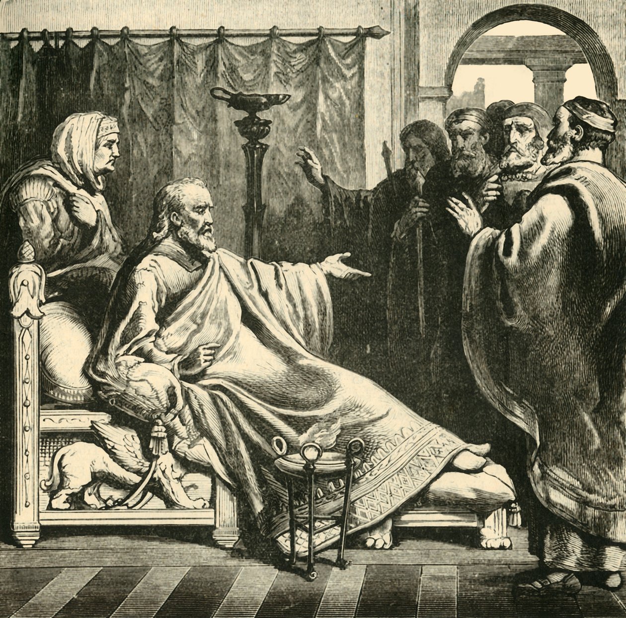 De dood van Augustus, 1890 door Unbekannt