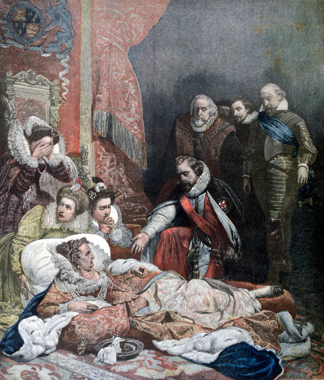 Dood van Koningin Elizabeth, 1892 door Unbekannt