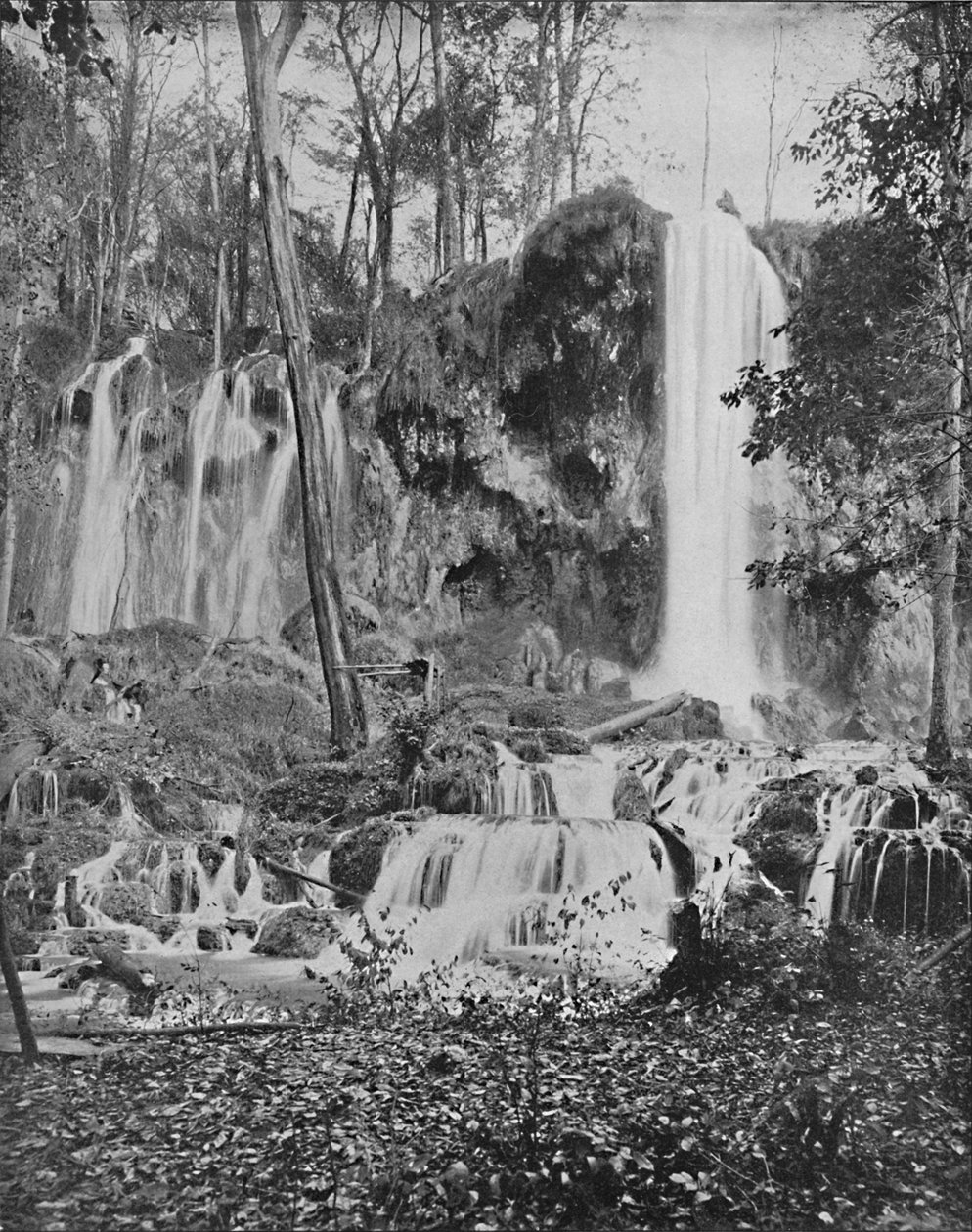 Deer Lick Falls, Mineral Springs, Va. door Unbekannt
