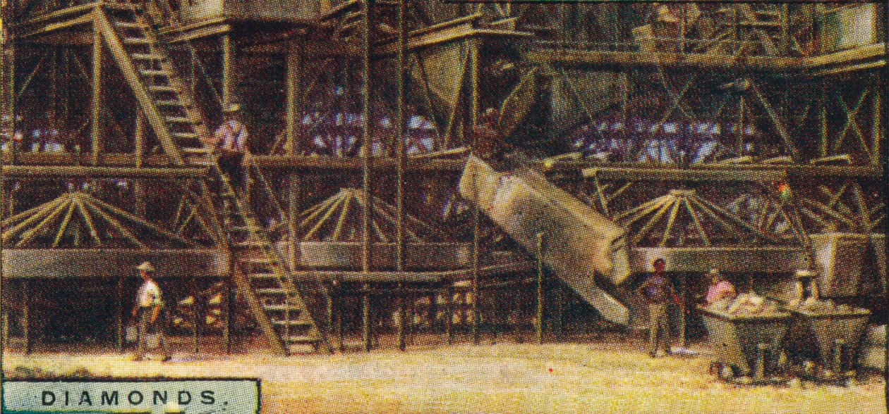 Diamanten. Wasinstallatie, Kimberley, 1928 door Unbekannt