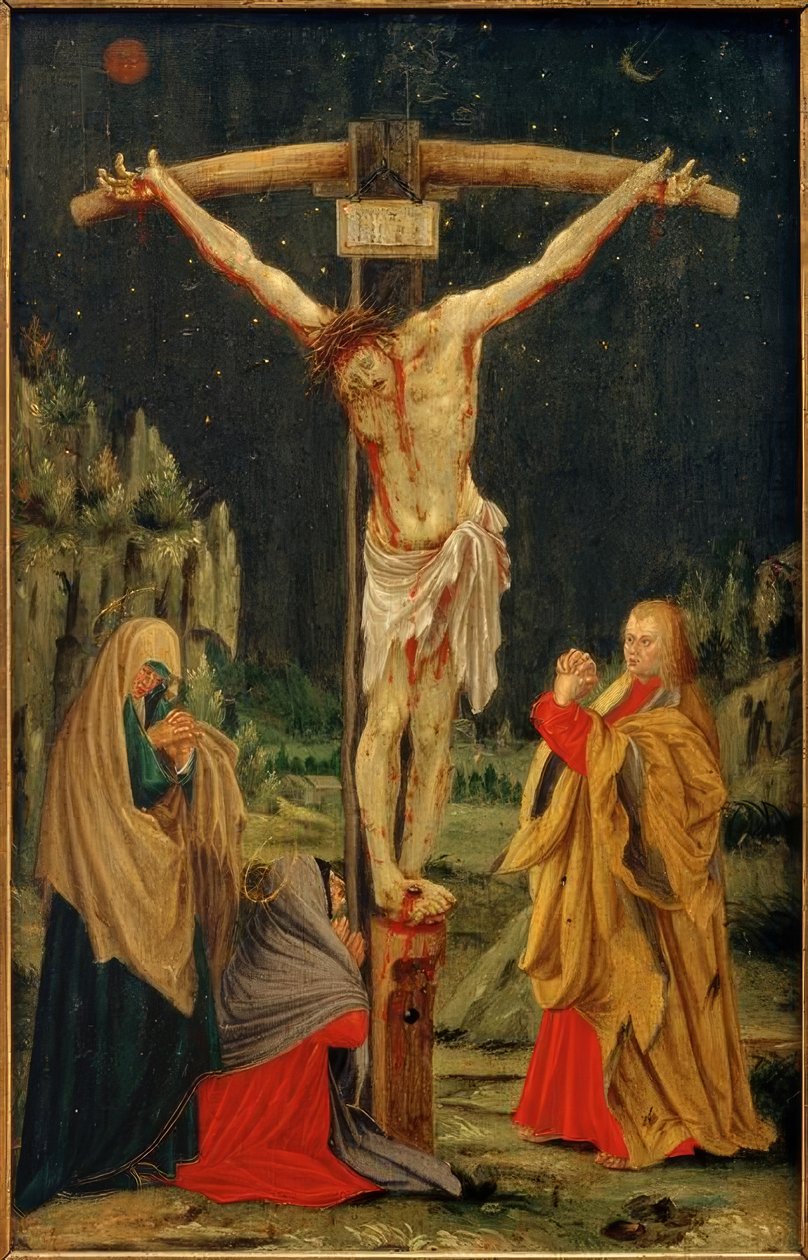 De Kruisiging van Christus (Na Grünewald) door Unbekannt