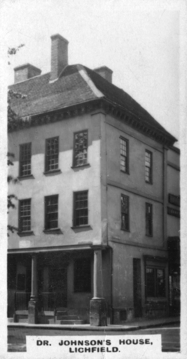 Dr Johnsons huis, Lichfield, Staffordshire, c1920s door Unbekannt