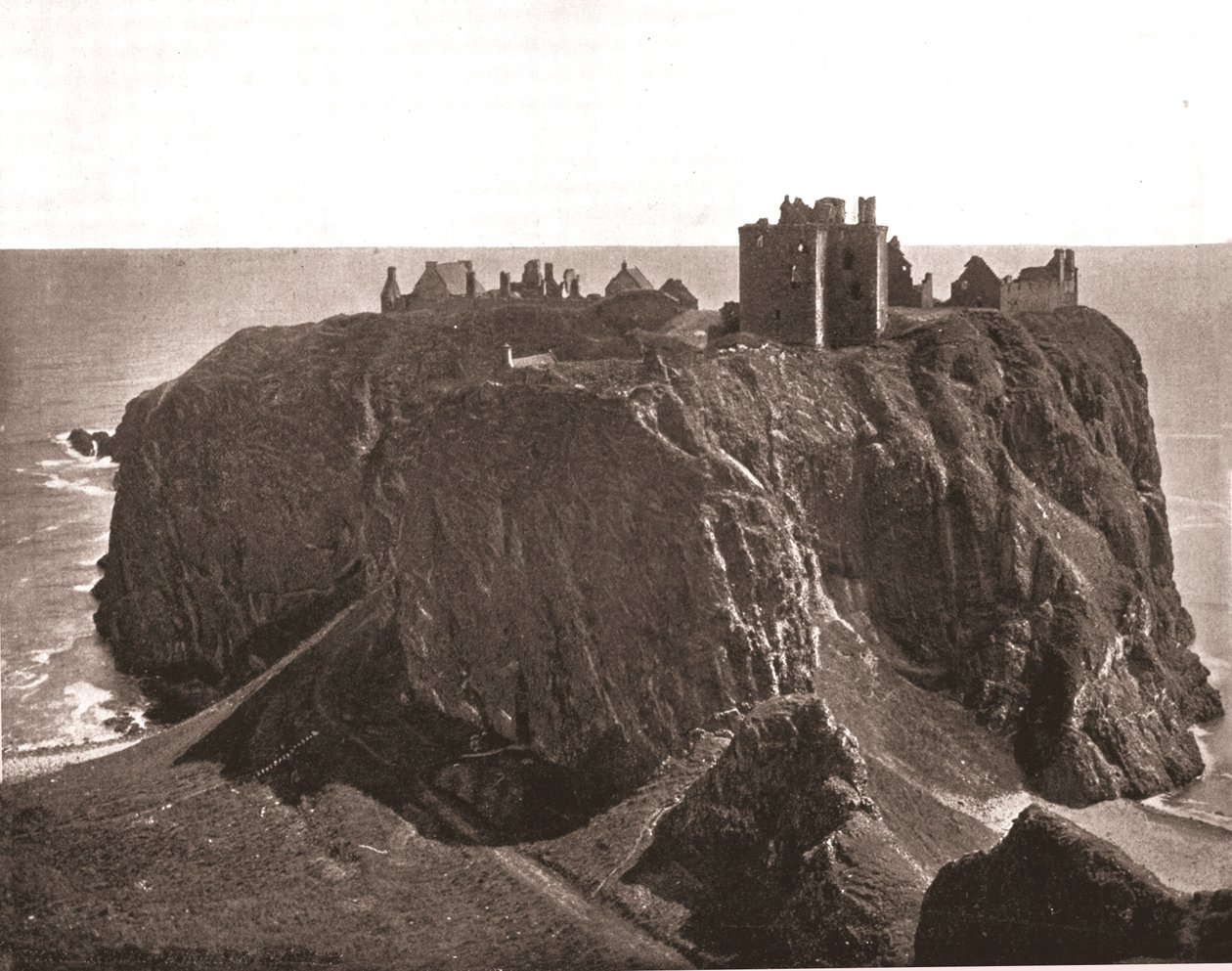 Kasteel Dunnottar, Stonehaven, Schotland door Unbekannt