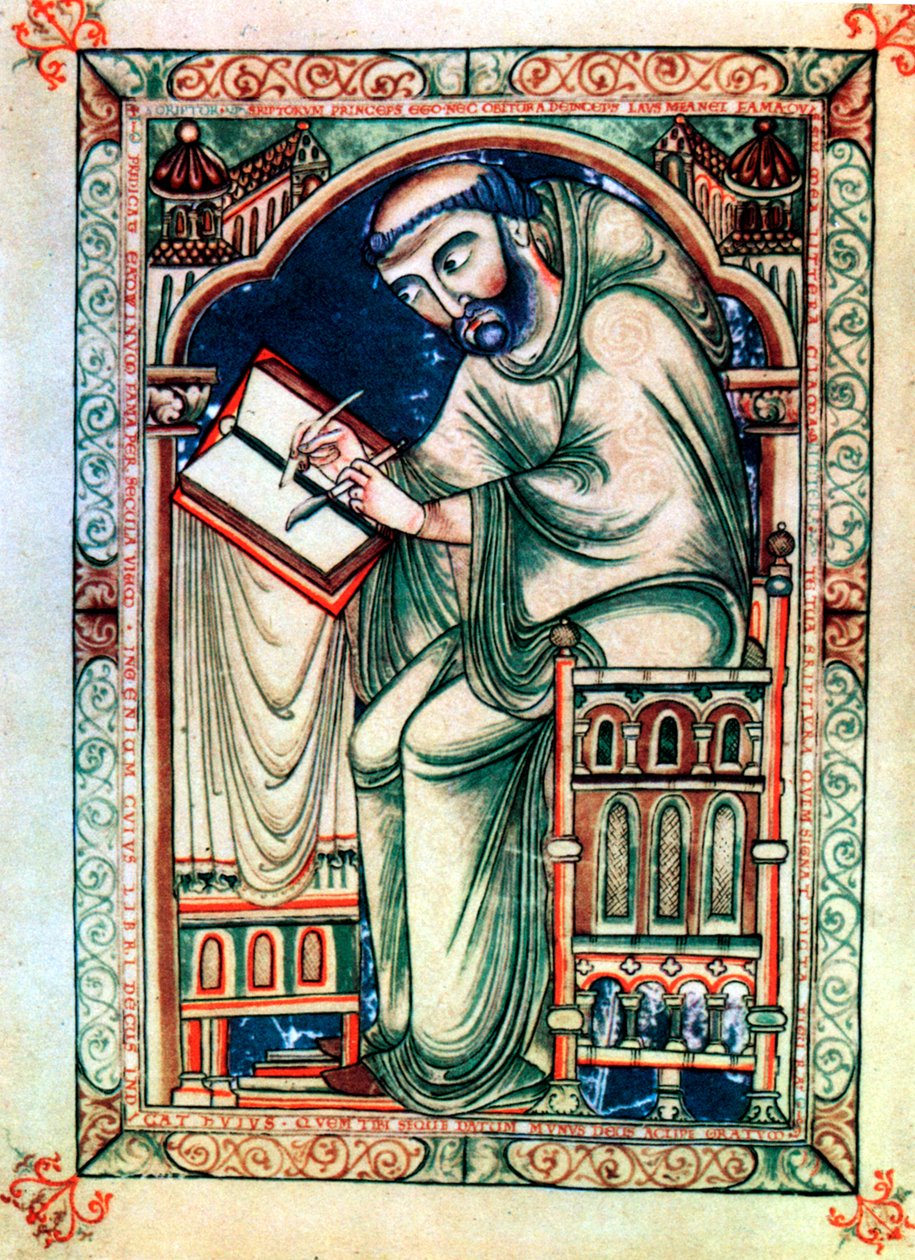 Eadwine de Schrijver, ca. midden 12e eeuw door Unbekannt