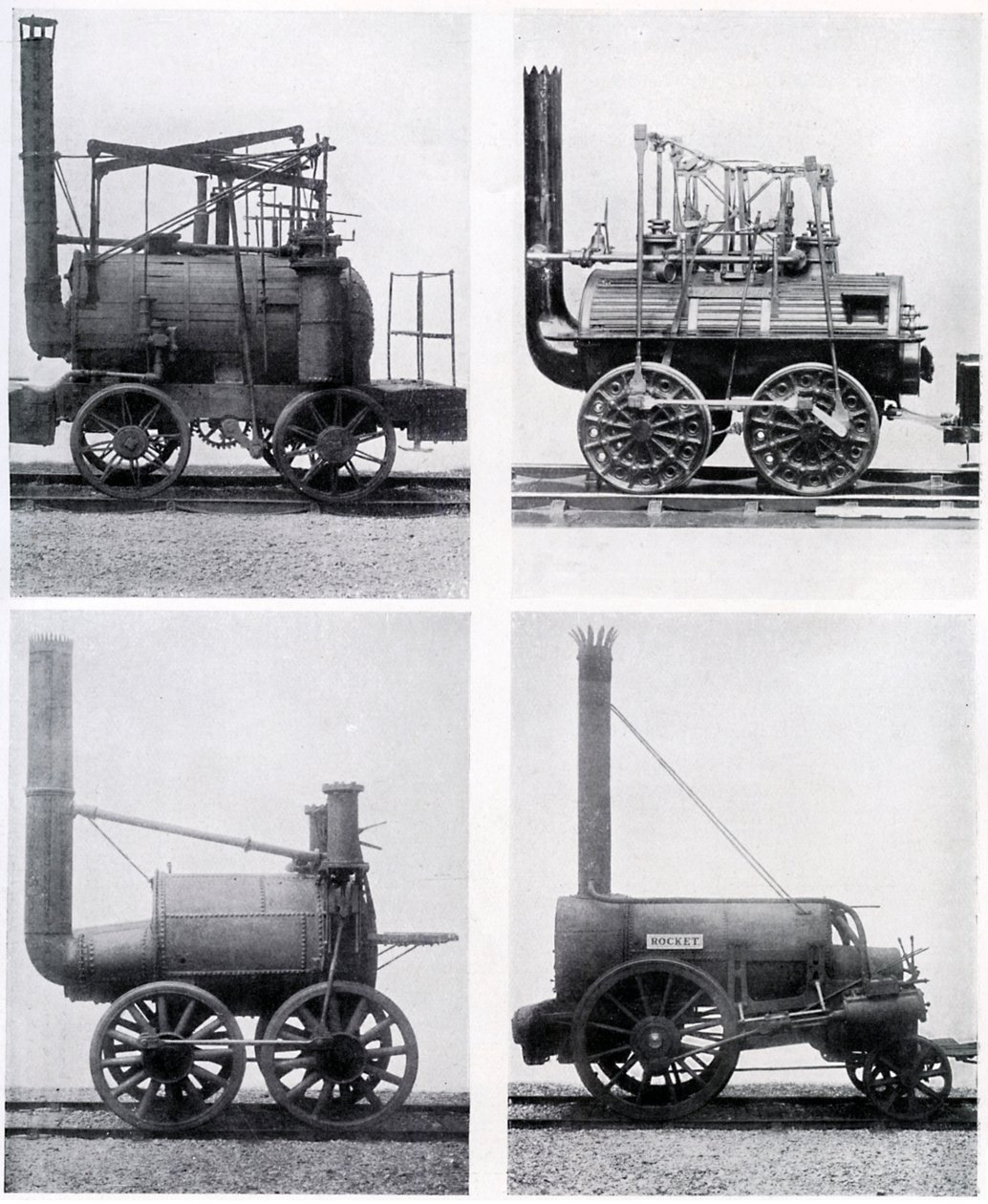 Vroege locomotieven door Unbekannt