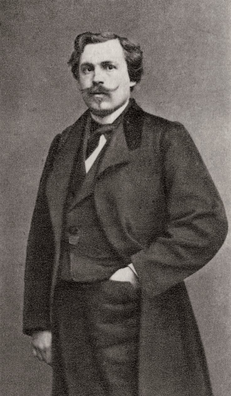 Edmond de Goncourt, Franse auteur, 1868 door Unbekannt