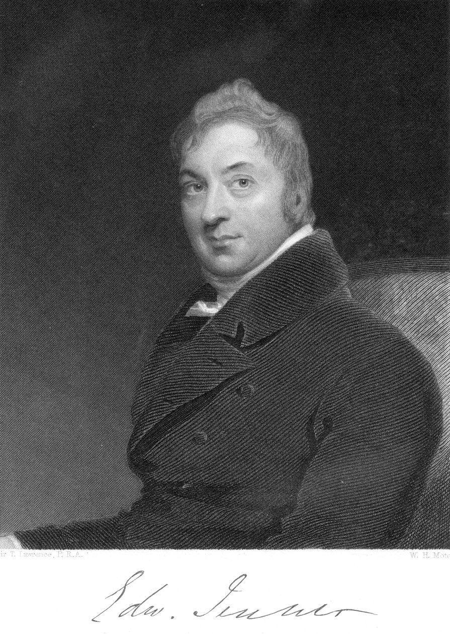 Edward Jenner, Engelse arts, 1800 door Unbekannt
