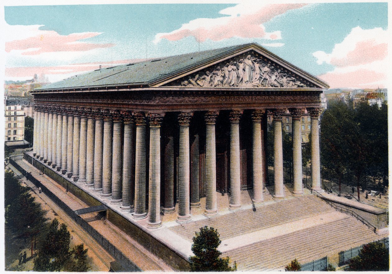 Eglise de la Madeleine, Parijs, ca. 1900 door Unbekannt