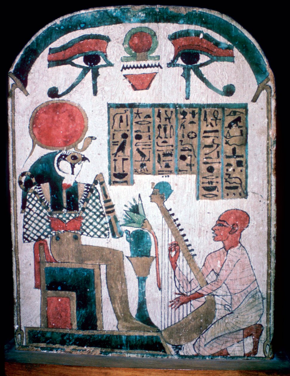 Egyptische grafsteen van Diedkhonsu Soefankh door Unbekannt