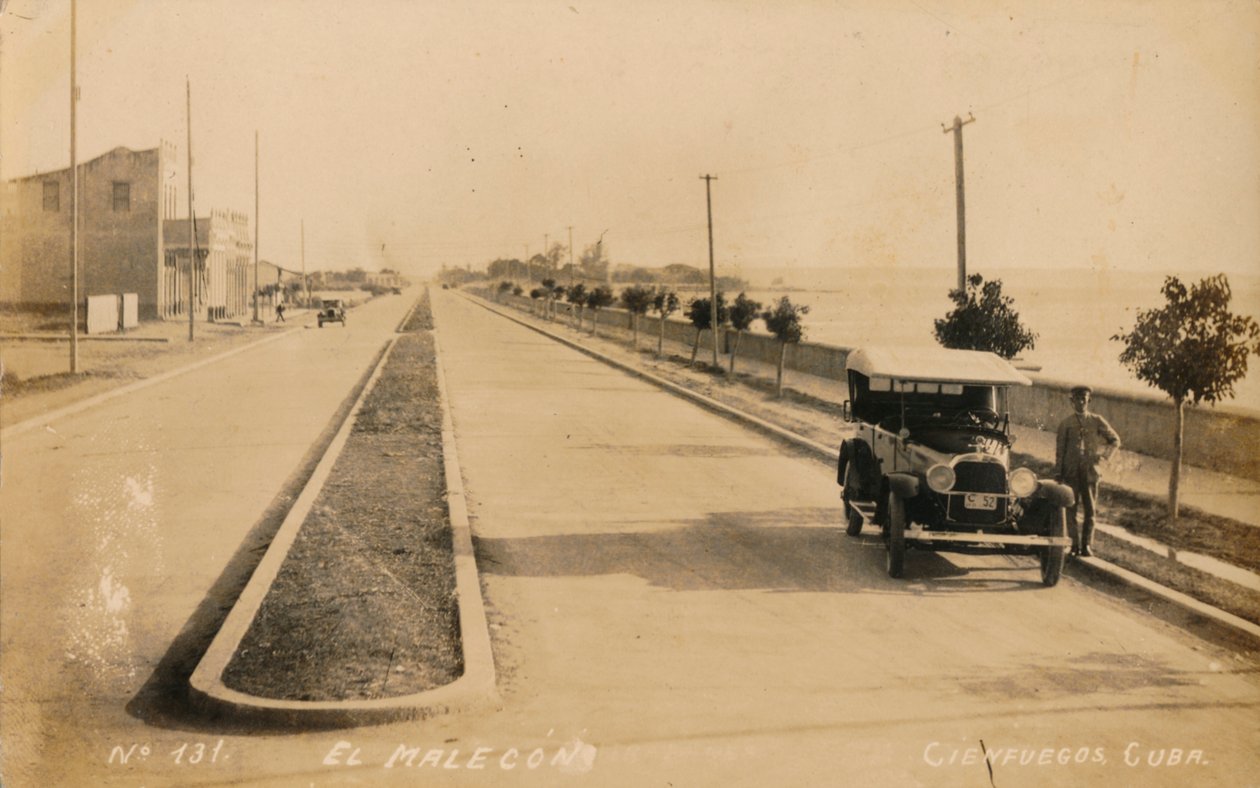 El Malecon, Cienfuegos, Cuba, ca. 1910 door Unbekannt