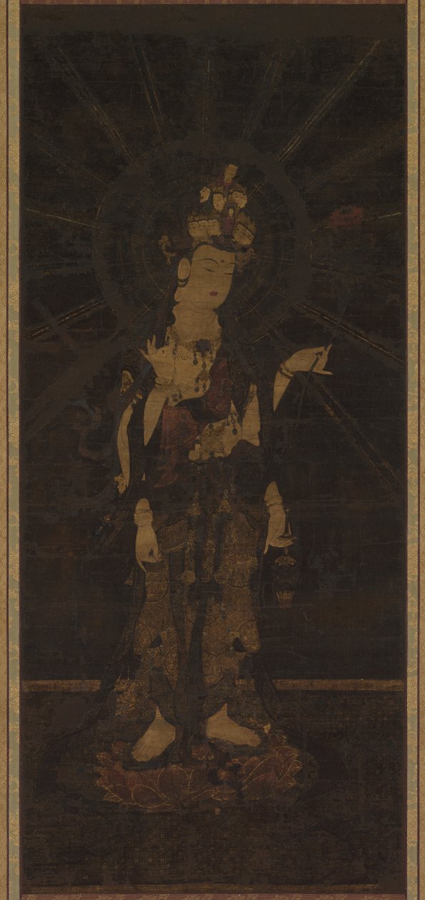 Elfhoofdige Godheid van Mededogen Juichimen Kannon, 13e eeuw door Unbekannt