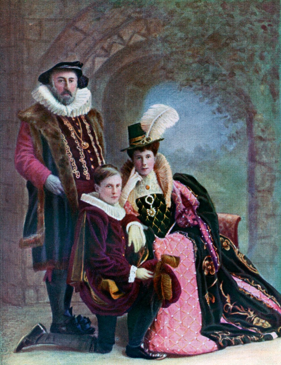 Elizabethaans kostuum, c1572, 1910 door Unbekannt