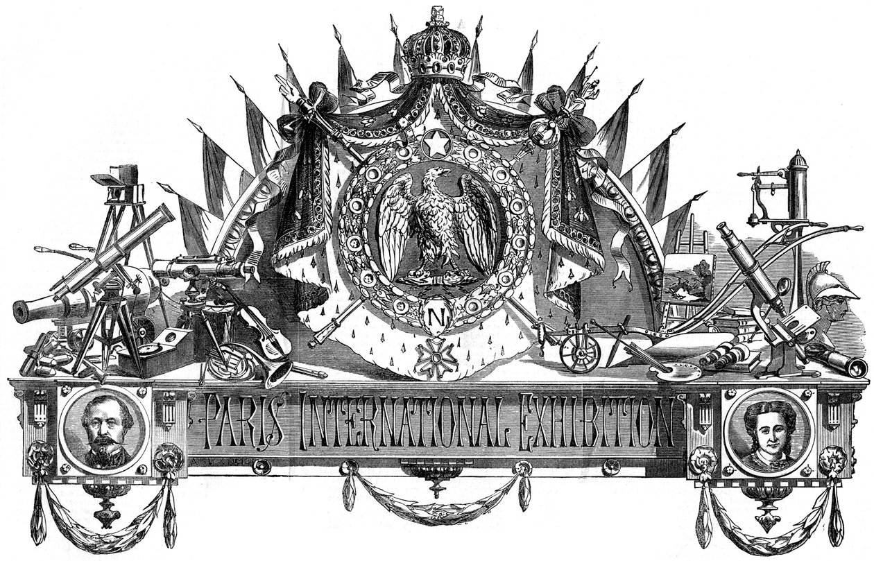Embleem van de Internationale Tentoonstelling van Parijs, 1867 door Unbekannt
