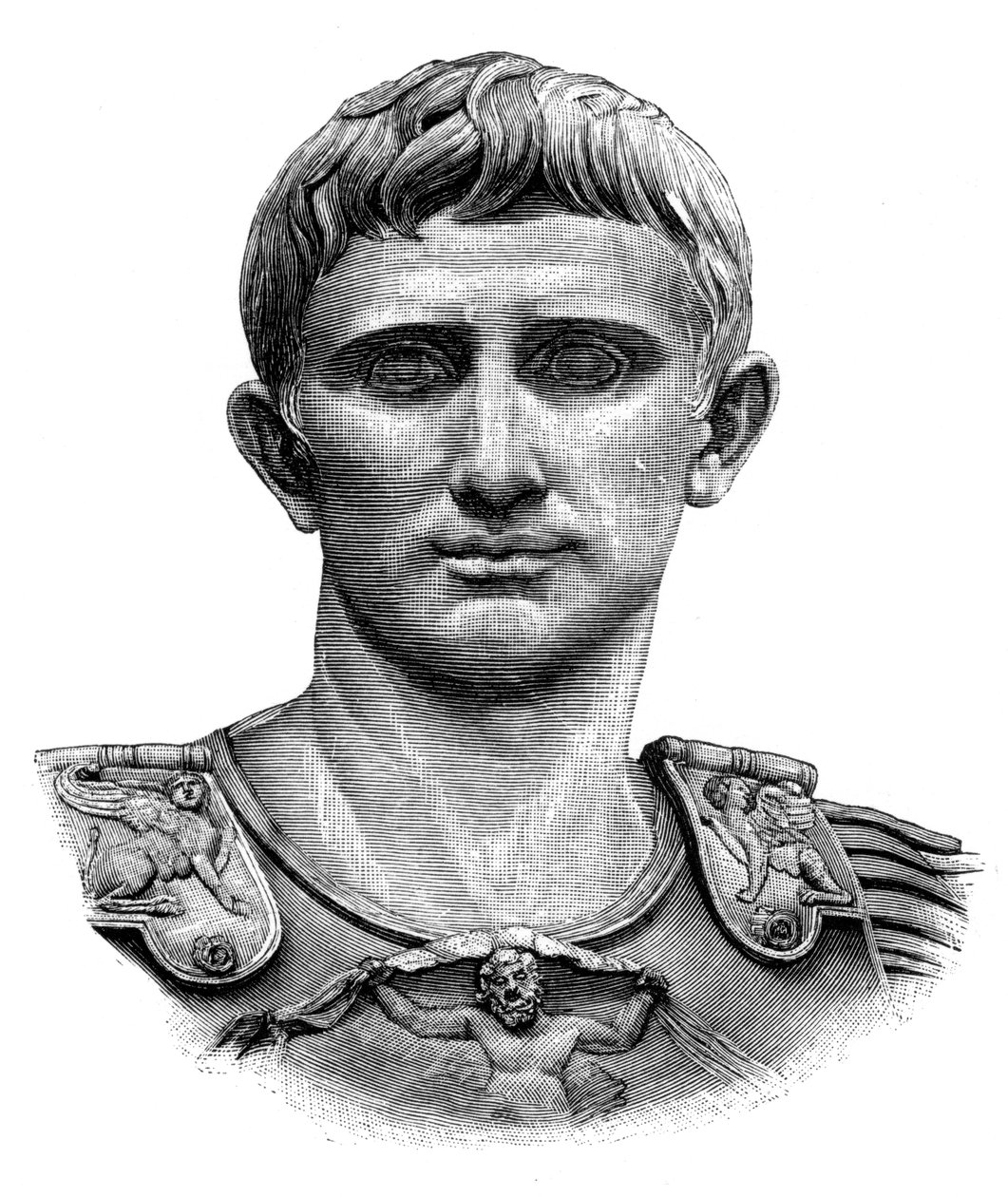 Keizer Caesar Augustus door Unbekannt