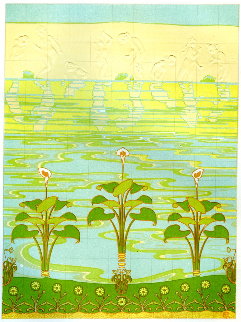 Geëmailleerde badkamertegels, 1898 door Unbekannt