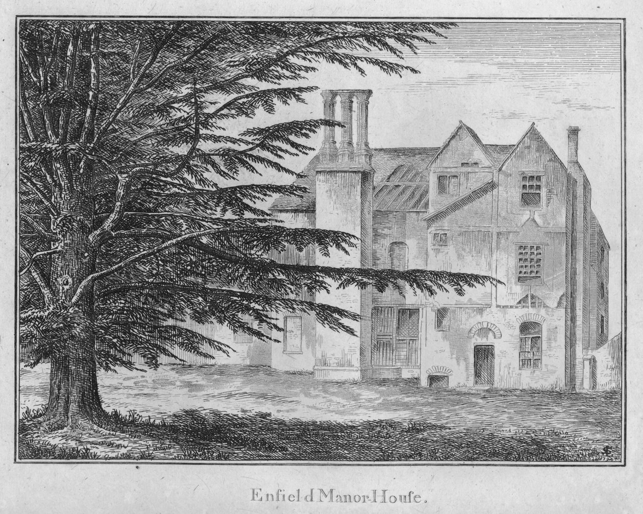 Enfield Manor House, ca. 1792 door Unbekannt