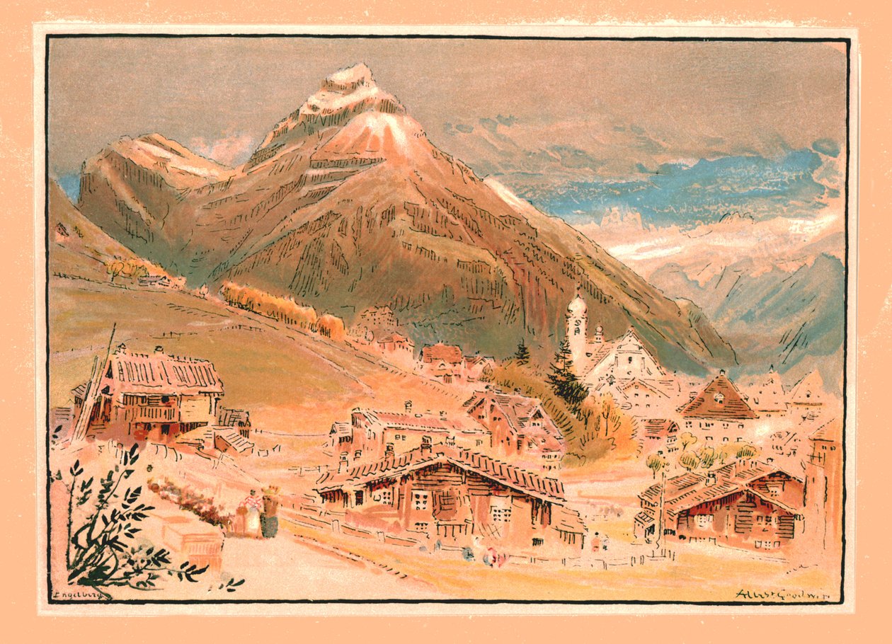 Engelberg, ca. 1900 door Unbekannt