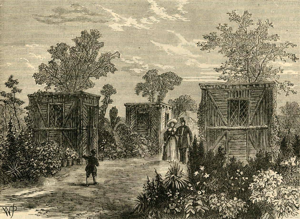 Ingang van de Dierentuin in 1840, ca. 1876 door Unbekannt