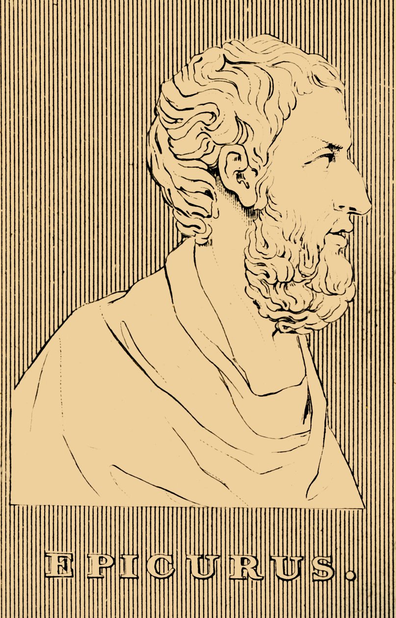 Epicurus, 341-270 v.Chr., 1830 door Unbekannt