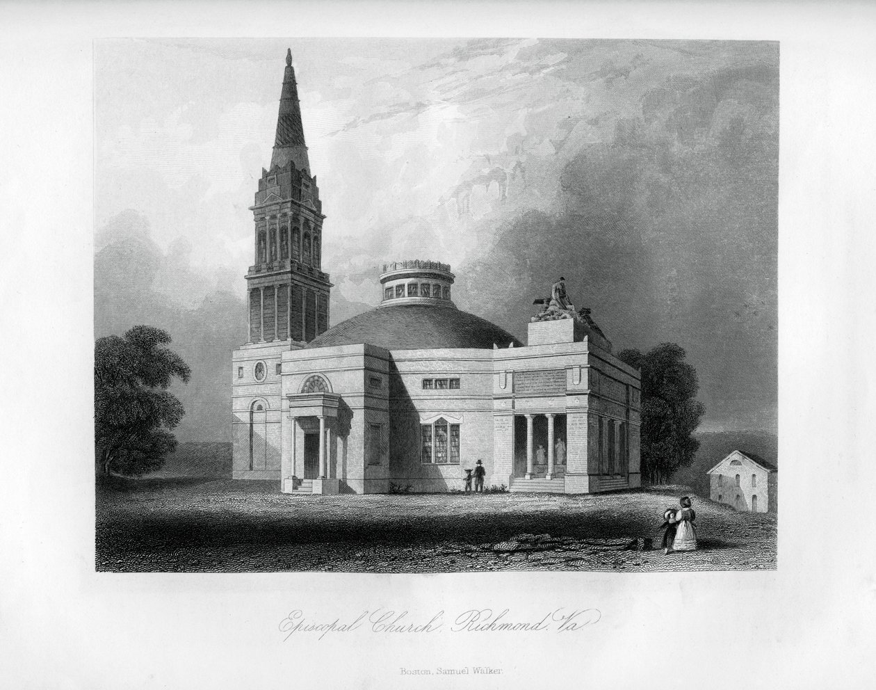 Episcopale Kerk, Richmond, Virginia, VS, 1855 door Unbekannt