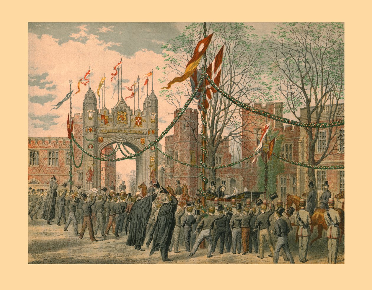 Eton School en de Jongensboog, 1863 door Unbekannt