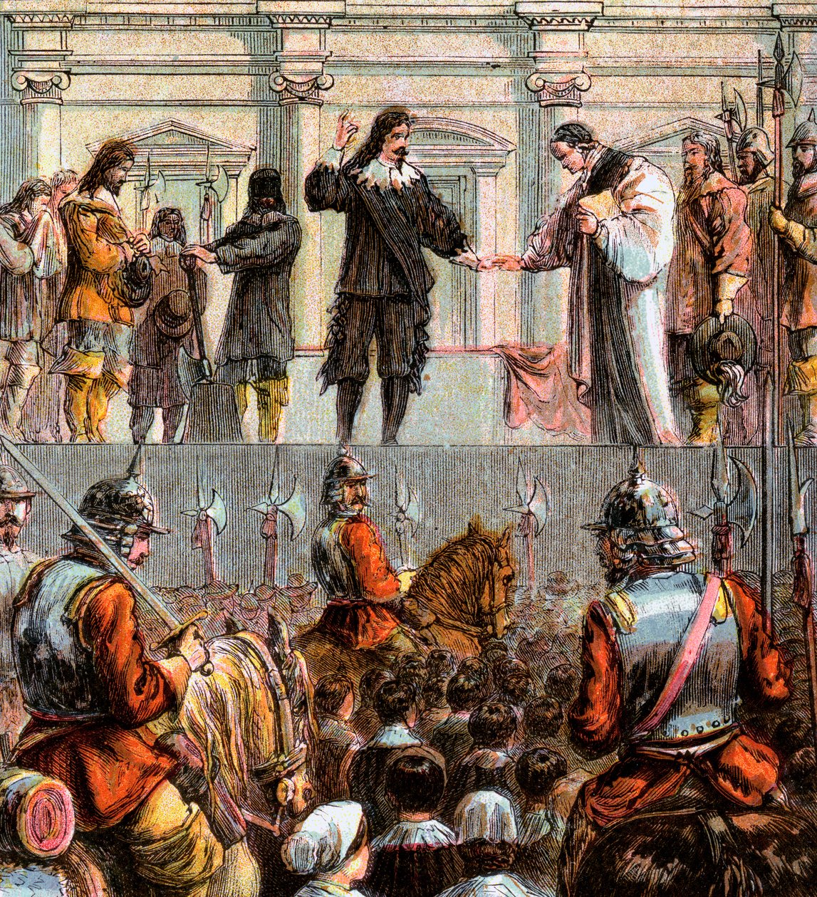 Executie van Karel I, 1649, ca. 1850 door Unbekannt