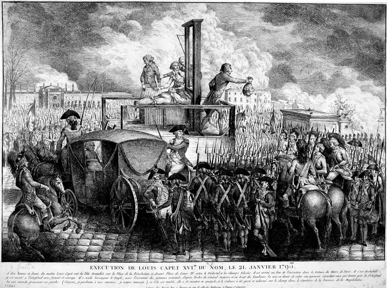 Executie van Lodewijk XVI, 1793 door Unbekannt