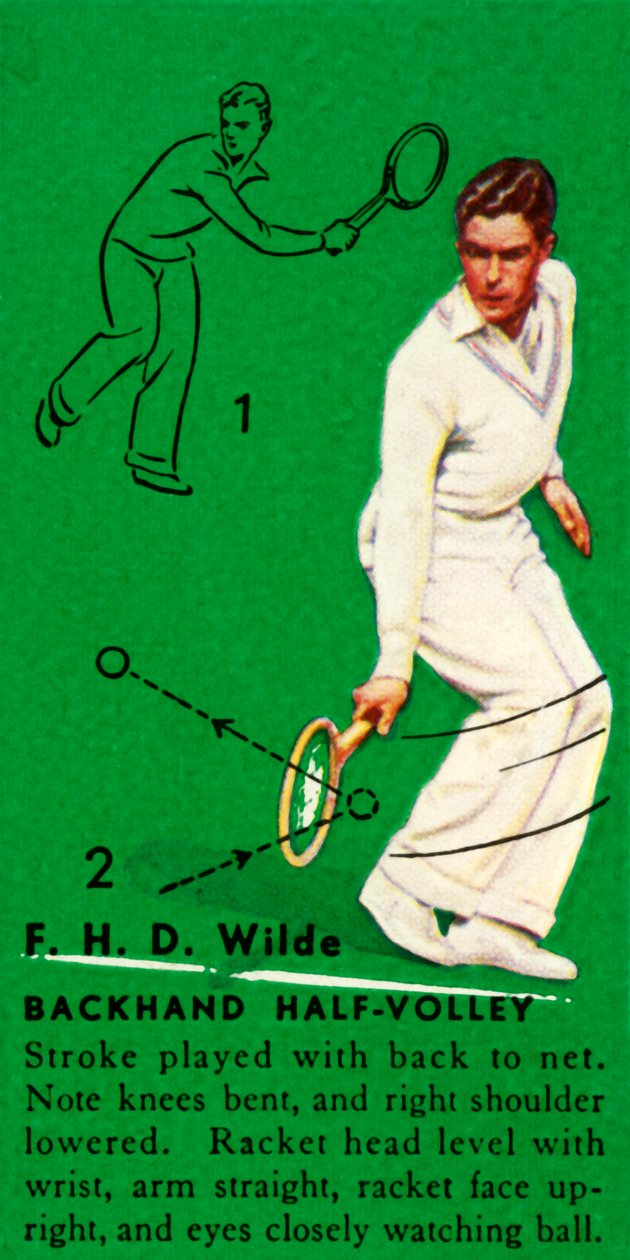 F. H. D. Wilde - Backhand Half-Volley, ca. 1935 door Unbekannt